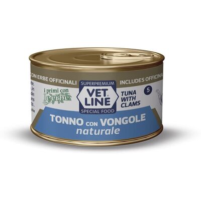 Vet Line Cibo Naturale Tonno e Vongole per Gatti Vet Line Cibo Naturale Tonno e Vongole per Gatti