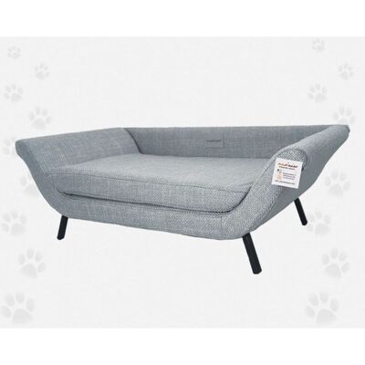 Nasonero® Nasonero Divanetto in Lino per Gatti e Cani di Piccola Taglia Grigio 81 x 45 h. 28 cm Nasonero® Nasonero Divanetto in Lino per Gatti e Cani di Piccola Taglia Grigio 81 x 45 h. 28 cm
