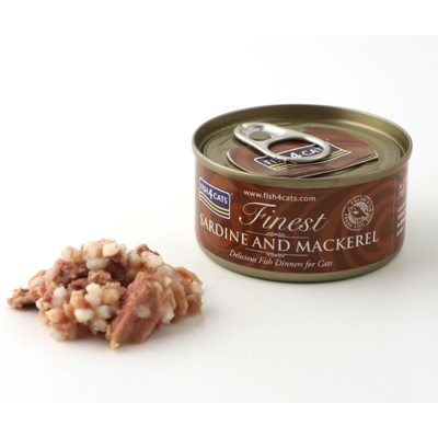 Fish4Cats 1 x 70 g Finest Sardina e Sgombro per Gatti Fish4Cats 1 x 70 g Finest Sardina e Sgombro per Gatti