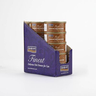 Fish4Cats 10 x 70 g Finest Sardina e Sgombro per Gatti Fish4Cats 10 x 70 g Finest Sardina e Sgombro per Gatti