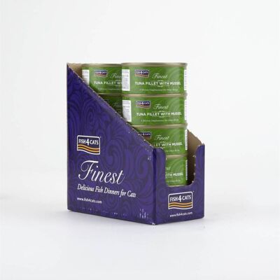 Fish4Cats 10 x 70 g Finest Filetti di Tonno con Cozze Verdi per Gatti Fish4Cats 10 x 70 g Finest Filetti di Tonno con Cozze Verdi per Gatti