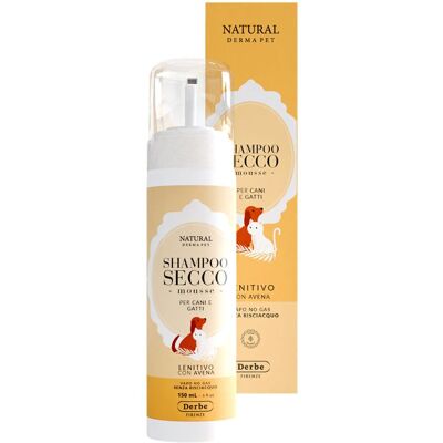 Derbe Natural Derma Pet by Shampoo Secco per Cani e Gatti Mousse Lenitivo 150 ml Natural Derma Pet Derbe Natural Derma Pet by Shampoo Secco per Cani e Gatti Mousse Lenitivo 150 ml Natural Derma Pet