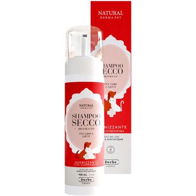 Derbe Natural Derma Pet by Shampoo Secco per Cani e Gatti Mousse Igienizzante 150 ml Natural Derma Pet Derbe Natural Derma Pet by Shampoo Secco per Cani e Gatti Mousse Igienizzante 150 ml Natural Derma Pet