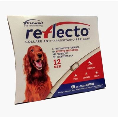 Formevet SCADENZA 08/2026 Reflecto Collare Antiparassitario per Cani di Taglia GRANDE Reflecto 65 cm Formevet SCADENZA 08/2026 Reflecto Collare Antiparassitario per Cani di Taglia GRANDE Reflecto 65 cm