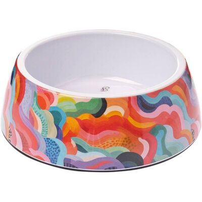 Ferribiella Ciotola per Cani e Gatti Nuages in Melammina con Fondo Antiscivolo Ø18 cm 6 x 22 cm 900 ml Ferribiella Ciotola per Cani e Gatti Nuages in Melammina con Fondo Antiscivolo Ø18 cm 6 x 22 cm 900 ml