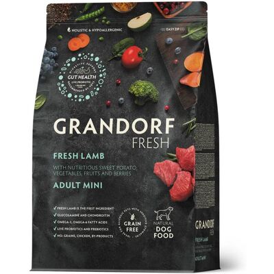 Grandorf Fresh Lamb Adult Mini Breeds con Carne Fresca di Agnello e Patate Dolci per Cani Adulti di Piccola Taglia 3 Kg Grandorf Fresh Lamb Adult Mini Breeds con Carne Fresca di Agnello e Patate Dolci per Cani Adulti di Piccola Taglia 3 Kg