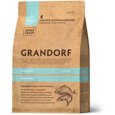 Grandorf Adult MINI Pesce Bianco per Cani Adulti Taglia Piccola 1 Kg Grandorf Adult MINI Pesce Bianco per Cani Adulti Taglia Piccola 1 Kg
