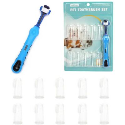 Nobleza Set di Spazzolini da Denti per Cani Nobleza Set di Spazzolini da Denti per Cani