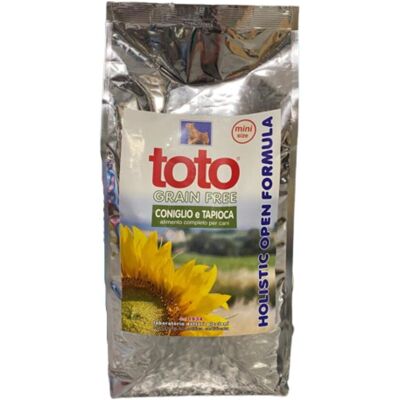 Toto 500 g Holistic Open Formula Grain Free Coniglio e Tapioca MINI SIZE per Cani Toto 500 g Holistic Open Formula Grain Free Coniglio e Tapioca MINI SIZE per Cani