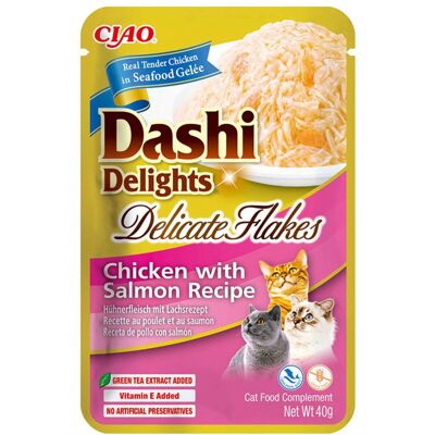 Fiocchi di Pollo con Salmone - Flocchi delicati - 40g Fiocchi di Pollo con Salmone - Flocchi delicati - 40g