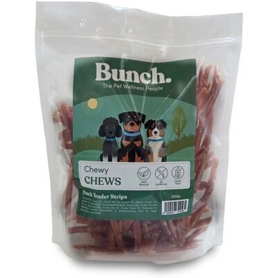 Bunch Strisce di Carne di Anatra Snack Masticativi Naturali per Cani 500 g Bunch Strisce di Carne di Anatra Snack Masticativi Naturali per Cani 500 g