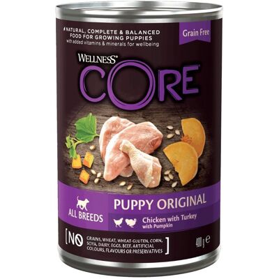 Cibo in scatola Wellness Core per cuccioli - 95% carne, pollo e tacchino Cibo in scatola Wellness Core per cuccioli - 95% carne, pollo e tacchino