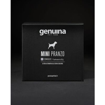 Genuina BOX MINI 7 pz x 30 g Pranzo Coniglio per Cani Natural Pet Food Genuina BOX MINI 7 pz x 30 g Pranzo Coniglio per Cani Natural Pet Food
