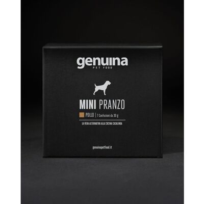 Genuina BOX MINI 7 pz x 30 g Pranzo Pollo per Cani Natural Pet Food Genuina BOX MINI 7 pz x 30 g Pranzo Pollo per Cani Natural Pet Food