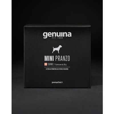 Genuina BOX MINI 7 pz x 30 g Pranzo Suino per Cani Natural Pet Food Genuina BOX MINI 7 pz x 30 g Pranzo Suino per Cani Natural Pet Food