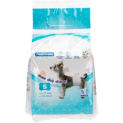 Nobleza 1 conf. Pannolini a Fascia per Cani Maschi S Nobleza 1 conf. Pannolini a Fascia per Cani Maschi S