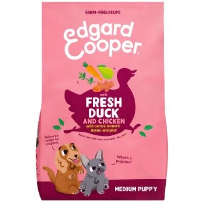 SACCO 1 Kg CROCCHETTA MEDIA M Edgard & Cooper Anatra e Pollo per Cuccioli Puppy SACCO 1 Kg CROCCHETTA MEDIA M Edgard & Cooper Anatra e Pollo per Cuccioli Puppy