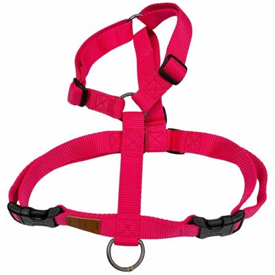 Haqihana Pettorina ad H in Nylon per Cani Neon Bubblegum XXXS Haqihana Pettorina ad H in Nylon per Cani Neon Bubblegum XXXS