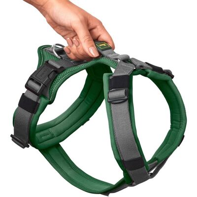 Hunter Pettorina per Cani Maldon Up Verde Scuro/Grigio Riflettente M-L Hunter Pettorina per Cani Maldon Up Verde Scuro/Grigio Riflettente M-L