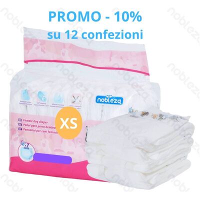 Nobleza Pannolini per Cani Igienici Usa e Getta Promo 12 Confezioni XXL-12pacchi Nobleza Pannolini per Cani Igienici Usa e Getta Promo 12 Confezioni XXL-12pacchi