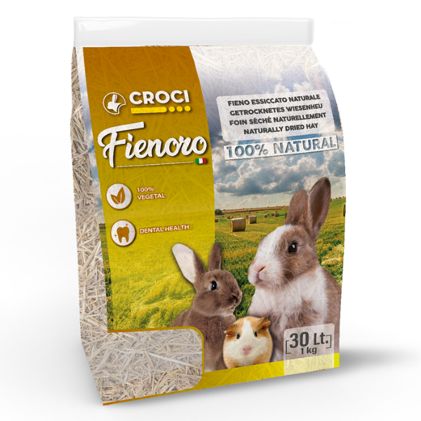 croci rabbit croci fieno naturale per conigli fienoro - 1 kg