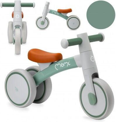 MoMi Triciclo Senza Pedali per Bambini TEDI GREEN Mini Bike