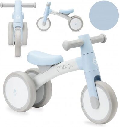 MoMi Triciclo Senza Pedali per Bambini TEDI LIGHT BLUE Mini Bike