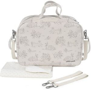 Pasito a Pasito Borsa Fasciatoio in Ecopelle con Tracolla TOILE de JOUY CREMA