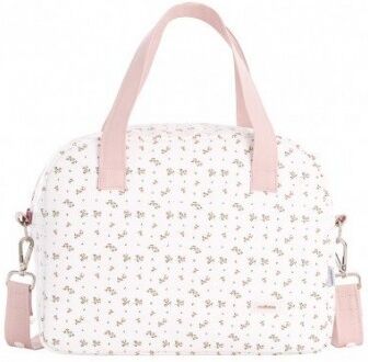 Cambrass Borsa Clinica in Ecopelle con Tracolla PROME AURA BEIGE FIORI