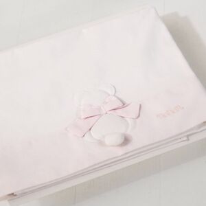 Nanan Lenzuola Lettino Set 3Pz Fiocco Rosa 55316R