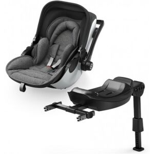 KIDDY Seggiolino Auto Reclinabile EVOLUNA I-Size 2 GREY MELANGE con Base Isofix