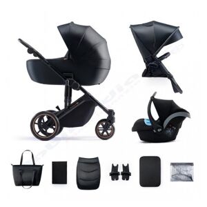 Kinderkraft Trio PRIME 2 VENEZIAN BLACK CARROZZINA PASSEGGINO OVETTO e BORSA