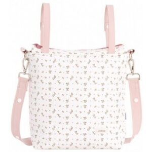 Cambrass Borsa Passeggino in Ecopelle con Tracolla AURA BEIGE FLORES