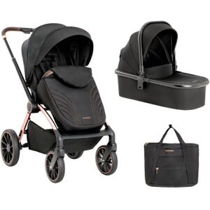 Kikka Boo Kikkaboo Duo Passeggino e Carrozzina KARA NERO BORSA INCLUSA