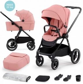 Kinderkraft TRIO NEA ROSA OMOLOGATO 22 KG Carrozzina Passeggino Ovetto