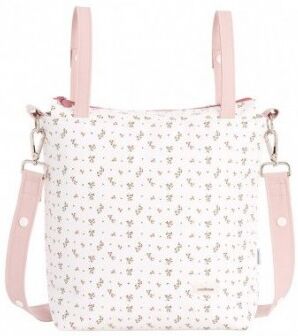 Cambrass Borsa Passeggino in Ecopelle con Tracolla AURA BEIGE FLORES