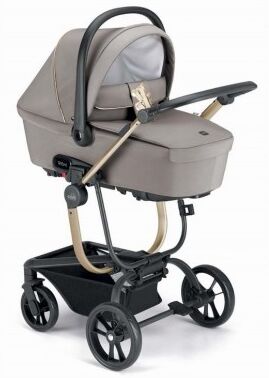 Cam Trio Taski Sport Grigio Telaio Oro T868 Carrozzina Passeggino Ovetto e Borsa