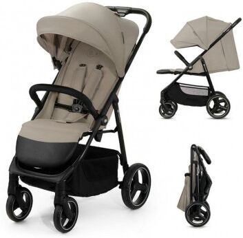 Kinderkraft Passeggino Leggero e Compatto TRIG 3 STONE BEIGE Omologato 22 Kg