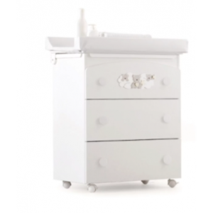 Azzurra Design Cassettiera Bagnetto Fasciatoio STAR BIANCO