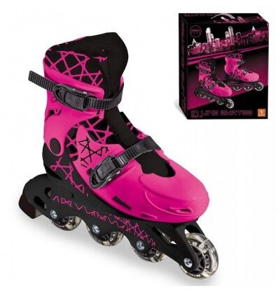 Cam Mondo Toys Pattini Girl in Linea Skates Taglia 33-36 OUTLET Confezione Rotta