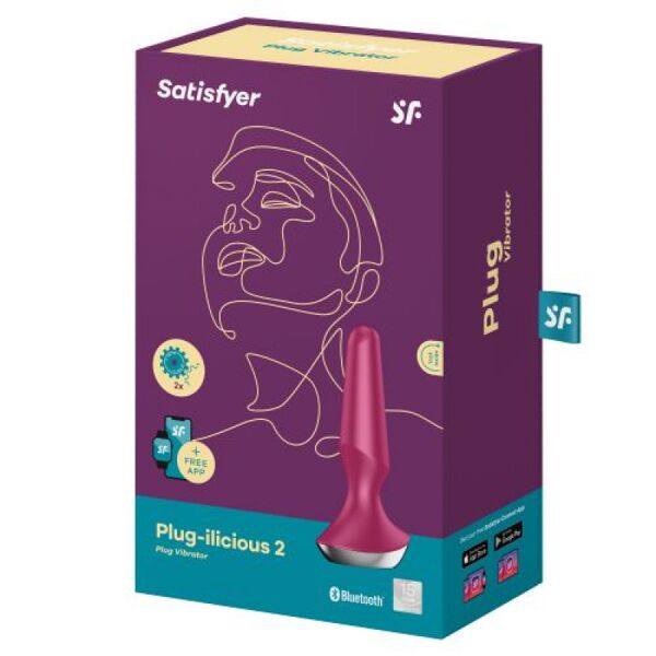 satisfyer vibratore anale plug ilicious 2 pink