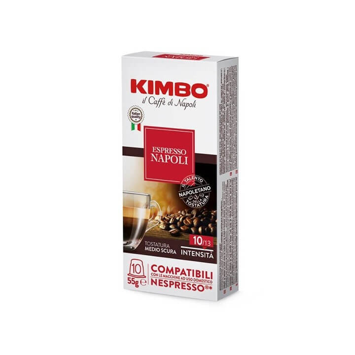 Kimbo 10 Capsule Caffe' Espresso Napoli Kimbo - compatibile Nespresso