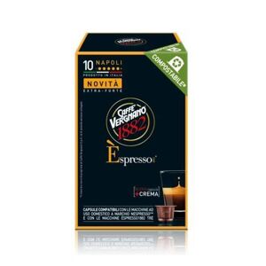 caffè vergnano 10 capsule èspresso1882 napoli vergnano - compostabile - compatibile nespresso