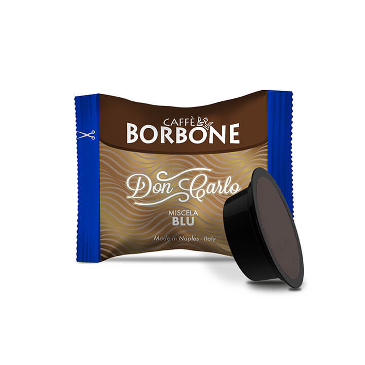 Caffè Borbone 50 Capsule Borbone Don Carlo Blu - compatibili Lavazza A Modo Mio
