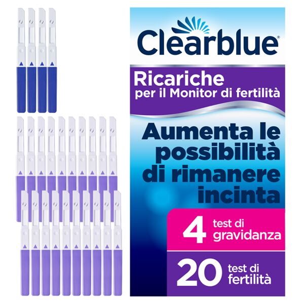 procter & gamble srl monitor di fertilita' clearblue advanced in stick 20 pezzi + 4 test di gravidanza