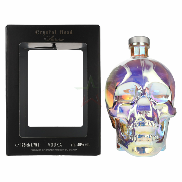 crystal head vodka aurora in geschenkbox 1,75 l / vol. 40,0%