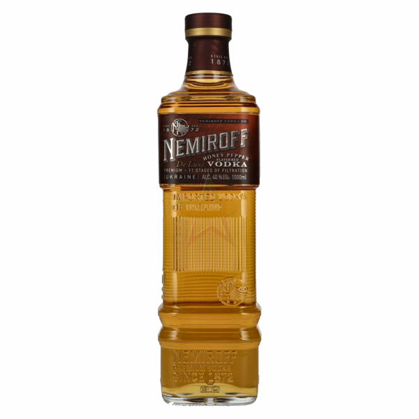 nemiroff de luxe honey peppar flavoured vodka 1,00 l / vol. 40,0%