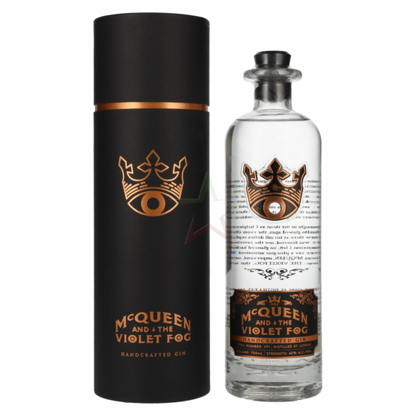 mcqueen and the violet fog handcrafted gin 40% vol. 0,7l in geschenkbox 0,70 l / vol. 40,0%