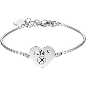 Luca Barra BRACCIALE DONNA IN ACCIAIO CON SCRITTA LUCKY