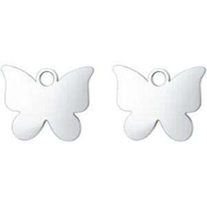 Luca Barra CHARM FARFALLA IN ACCIAIO, Argento